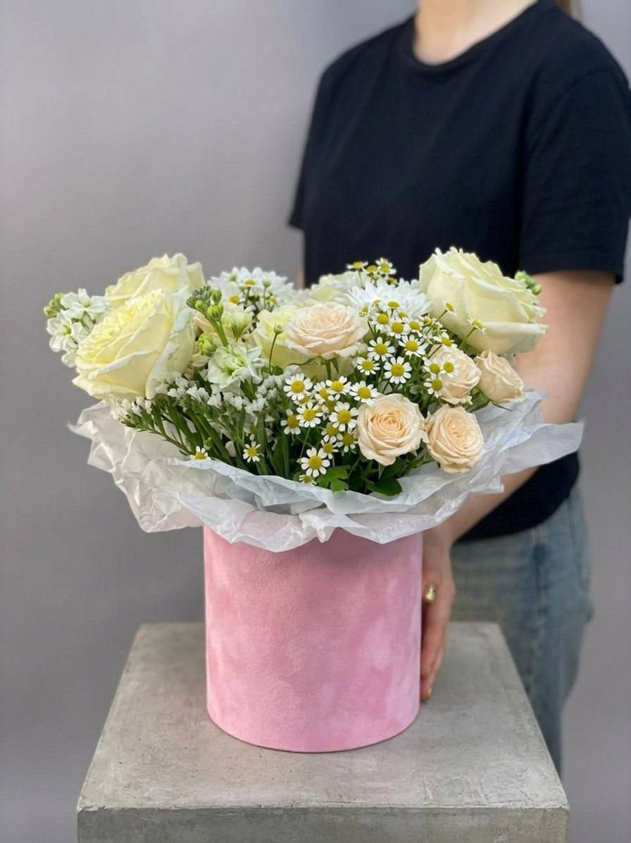 Композиция в коробке: «Теплый акцент»